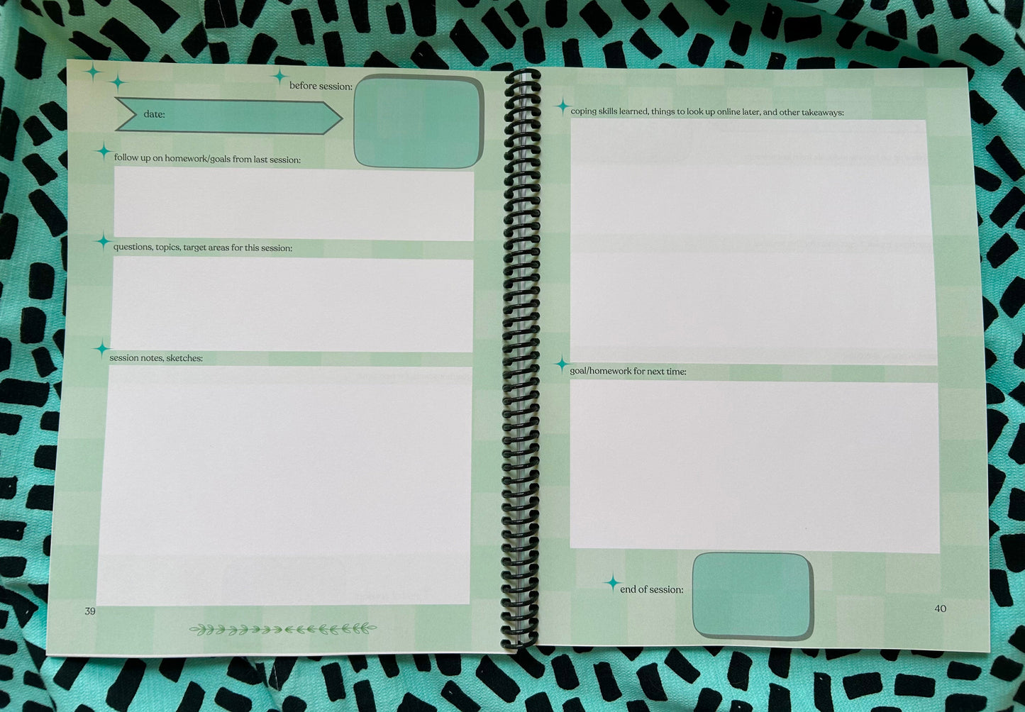 Therapy Companion Journal/Workbook *spiral bound*