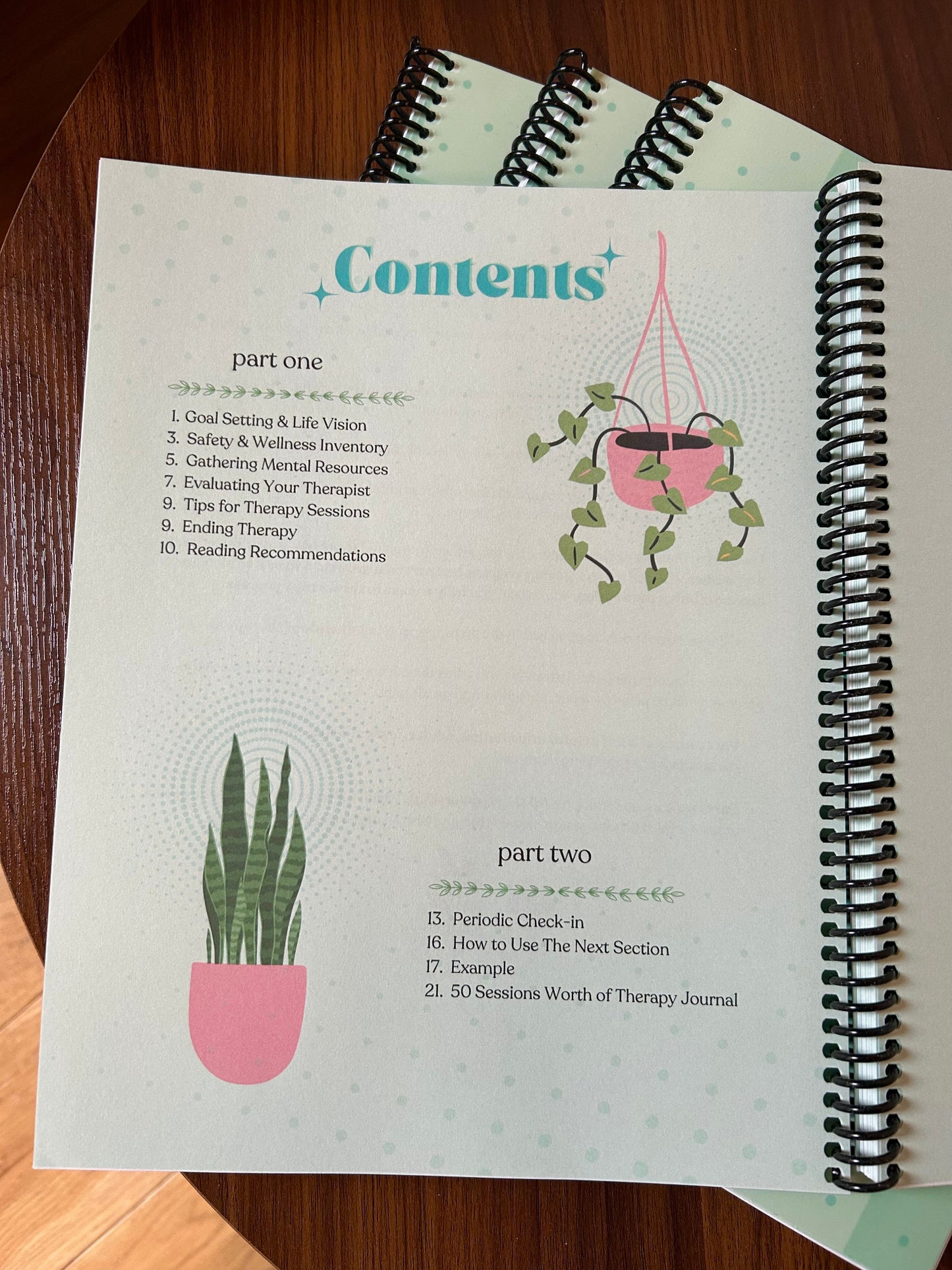 Therapy Companion Journal/Workbook *spiral bound*