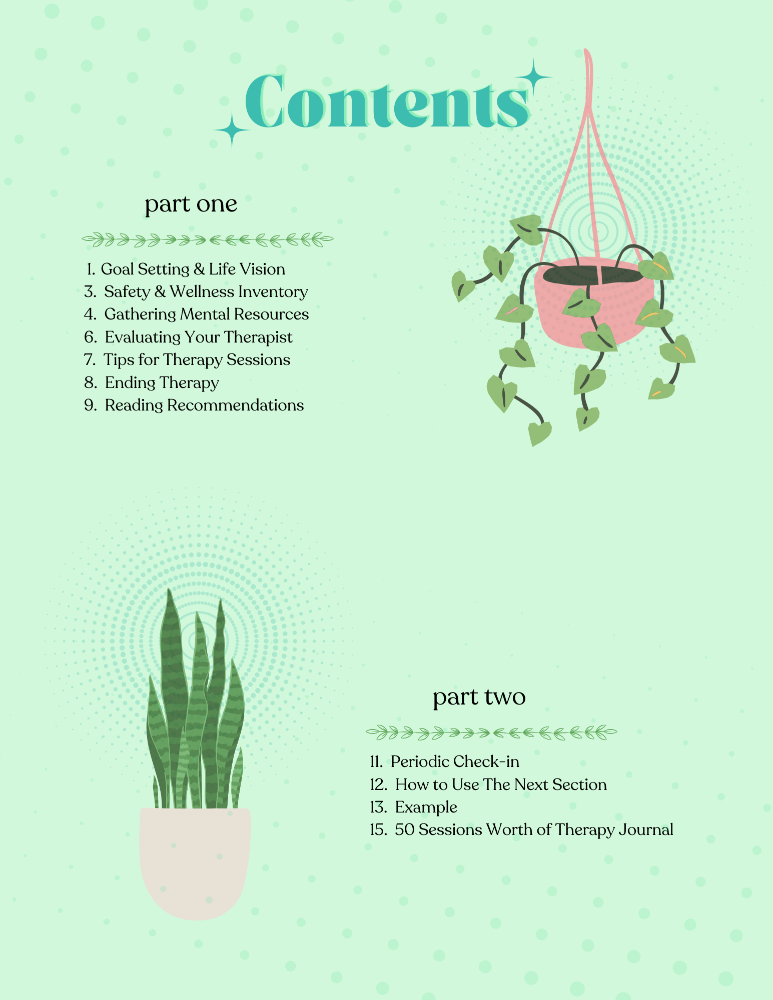 Therapy Companion Journal/Workbook (digital PDF)